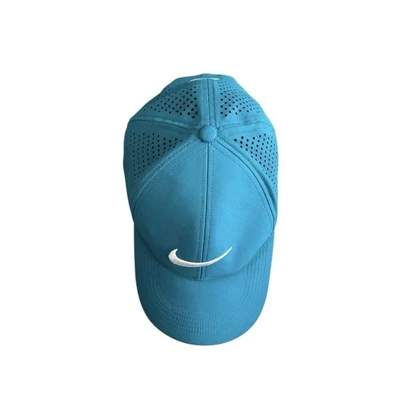 Nike Legacy91 Dri-Fit Adjustable Hat Embroidered Swoosh Men Women Teal Golf - Picture 6 of 13